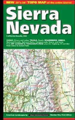 Sierra Nevada, California/Nevada Map