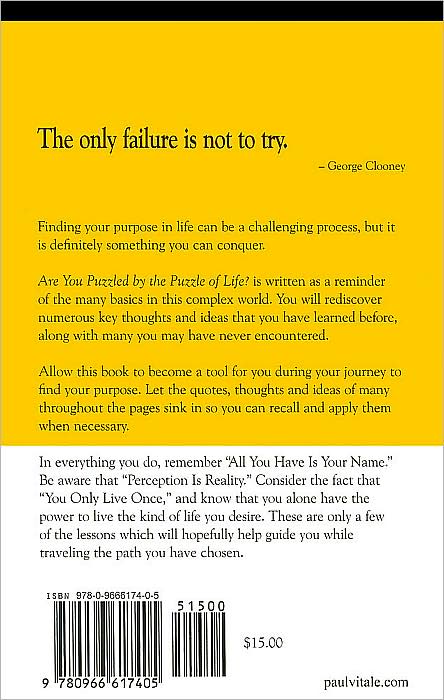 Are You Puzzled by the Puzzle of Life?: Lessons to Remember as You Pursue Your Purpose