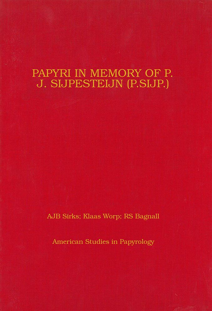 Papyri in Memory of P. J. Sijpesteijn