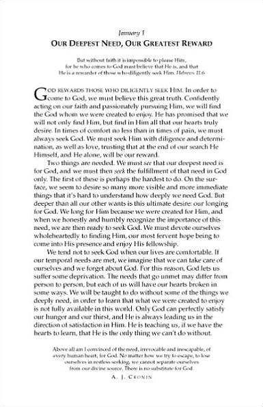 Diligently Seeking God