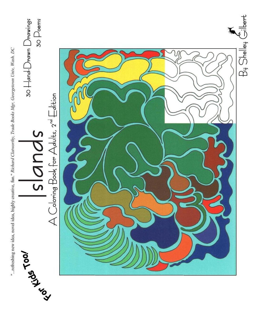 Islands, a Coloring Book for Adults: 30 Hand-Drawn Drawings