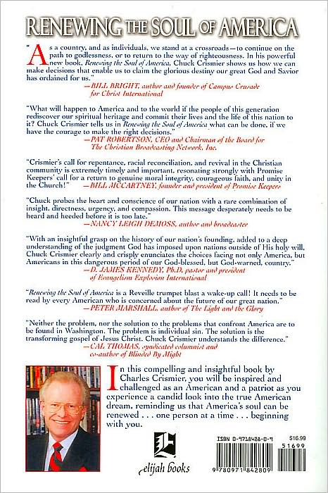 Renewing the Soul of America: One Person at a Time Beginning with You