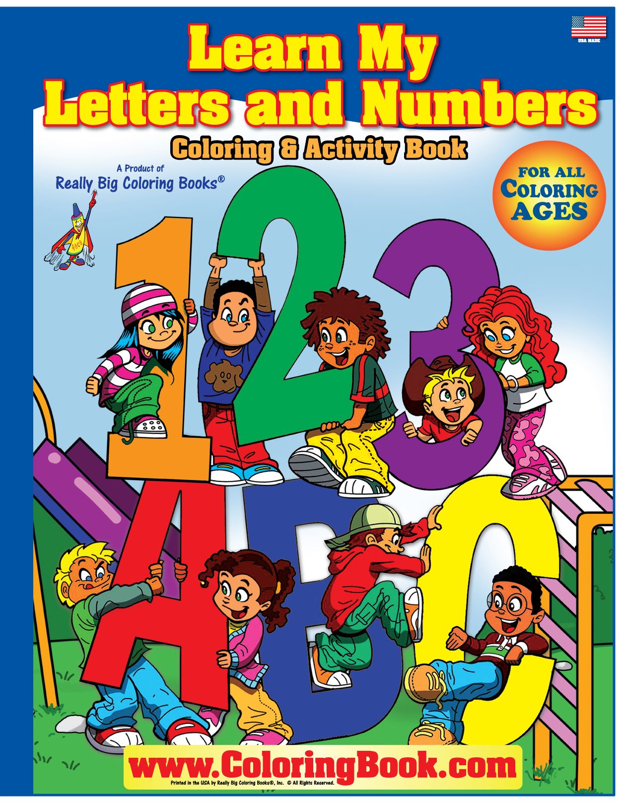 Learn My Letters and Numbers Coloring Book