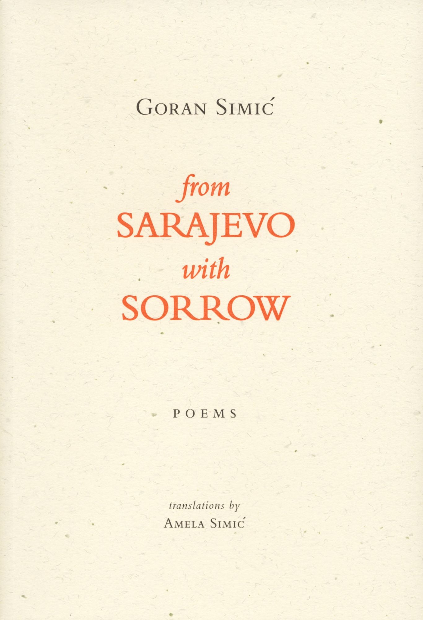 From Sarajevo with Sorrow