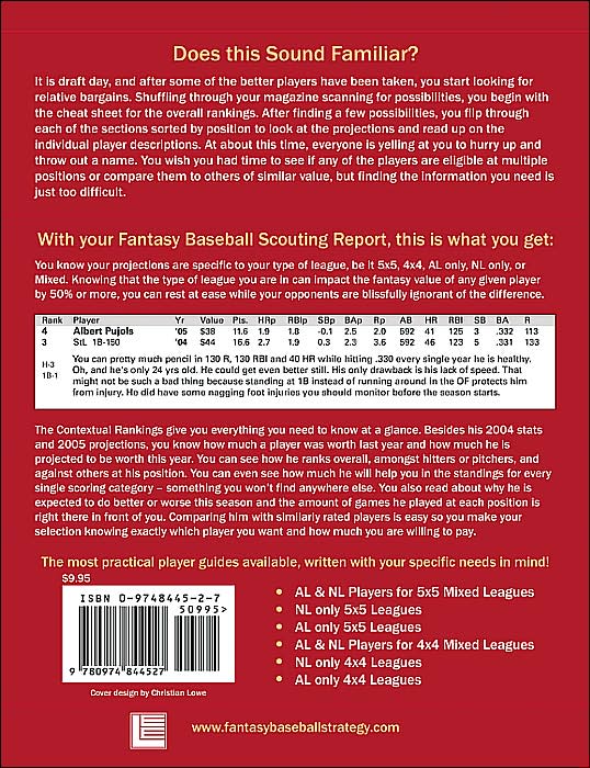 Fantasy Baseball Scouting Report: AL and NL Players