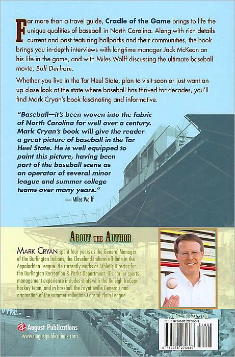 Cradle of the Game: Baseball and Ballparks in North Carolina (Baseball in the States Series)