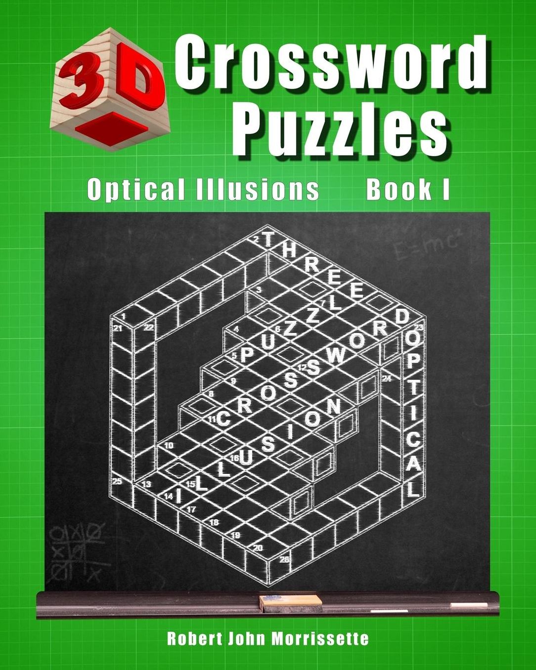 3D Crossword Puzzles: Optical Illusions Book I