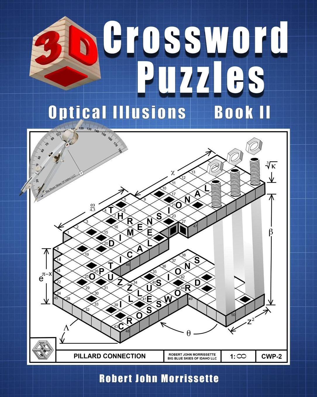 3D Crossword Puzzles: Optical Illusions Book II