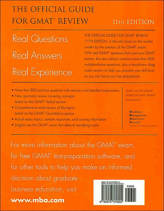 Official Guide for GMAT Review
