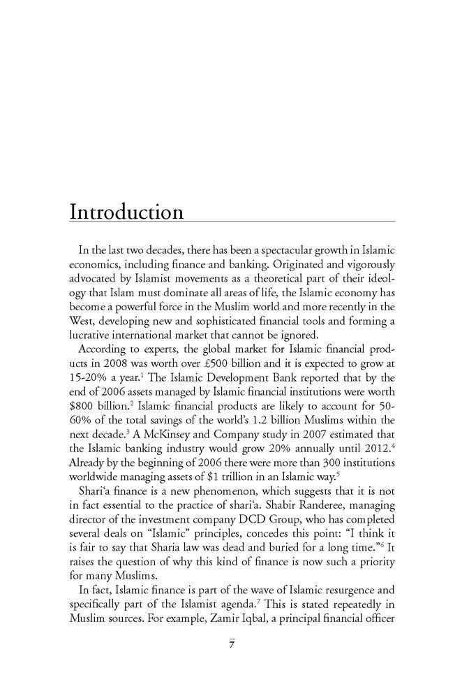 Understanding Shari'a Finance: The Muslim Challenge to Western Economics