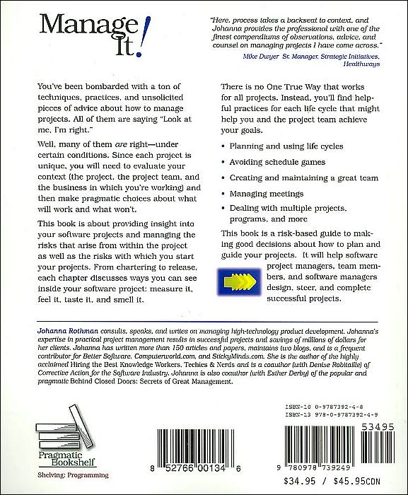 Manage It!: Your Guide to Modern, Pragmatic Project Management