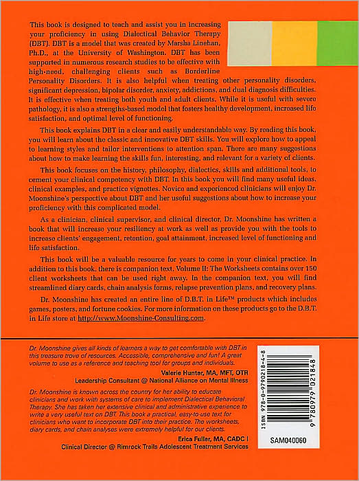 Acquiring Competency and Achieving Proficiency with Dialectical Behavior Therapy, Volume 1