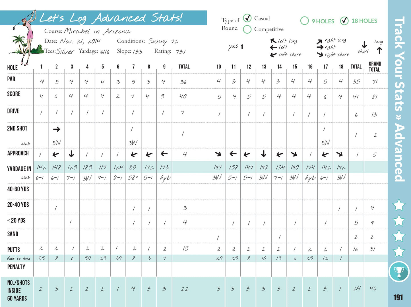 Ultimate On-Course Journal for Golf