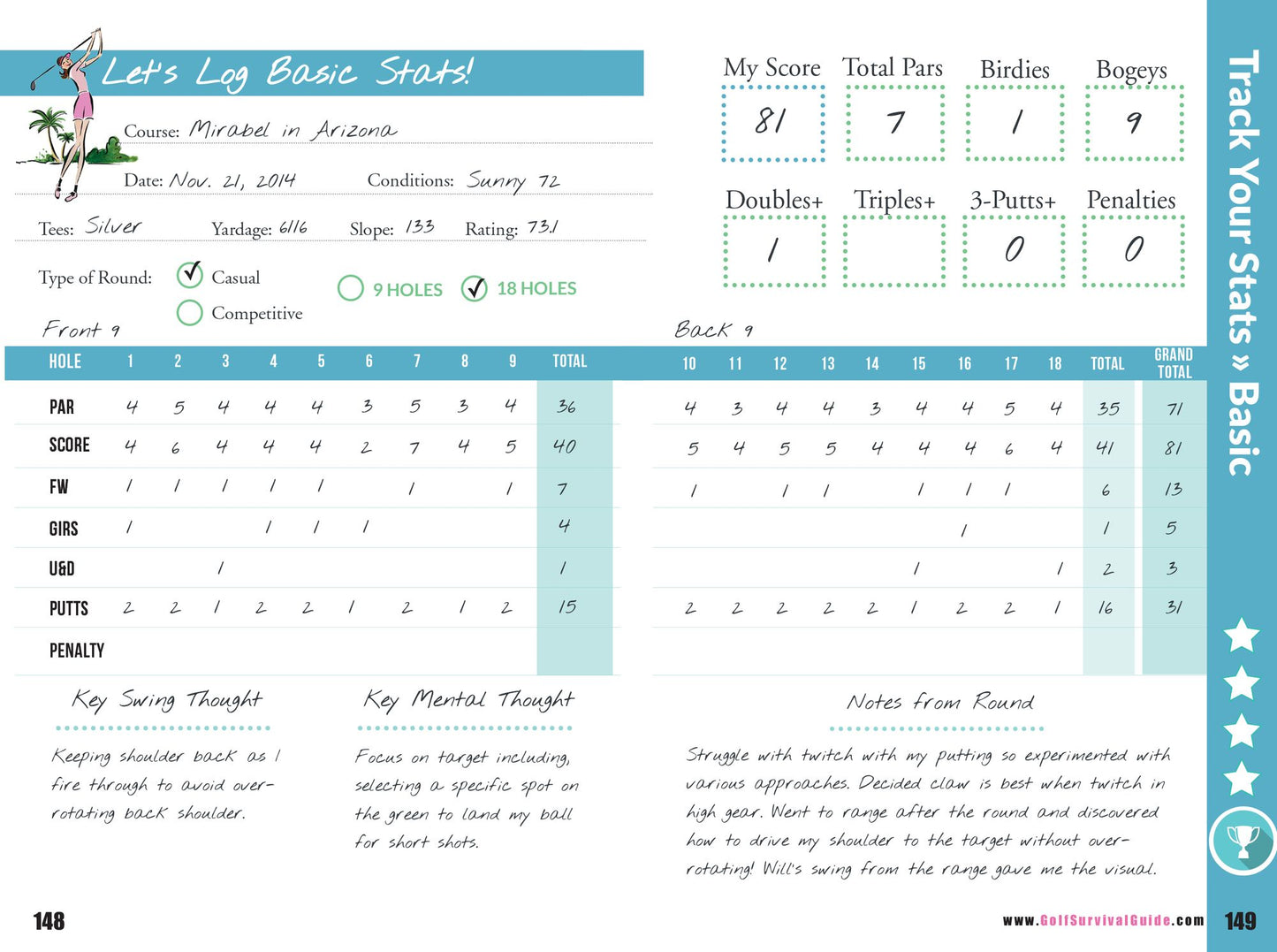 Ultimate On-Course Journal for Golf