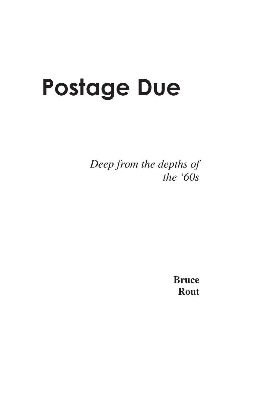 Postage Due: Deep from the Depths of the Sixties
