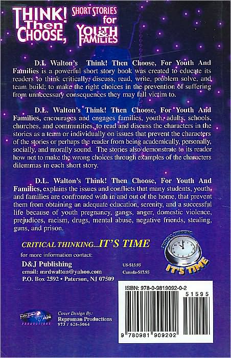 Think! Then Choose: Short Stories for Youth and Families