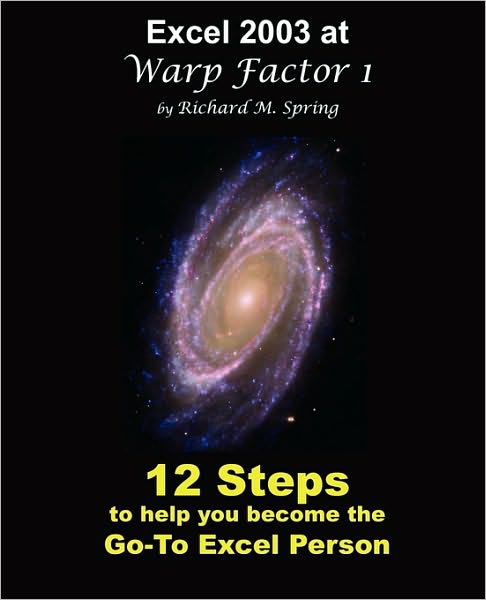 Excel 2003 at Warp Factor 1