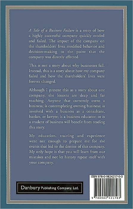 A Tale of a Business Failure