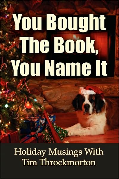 You Bought The Book, You Name It