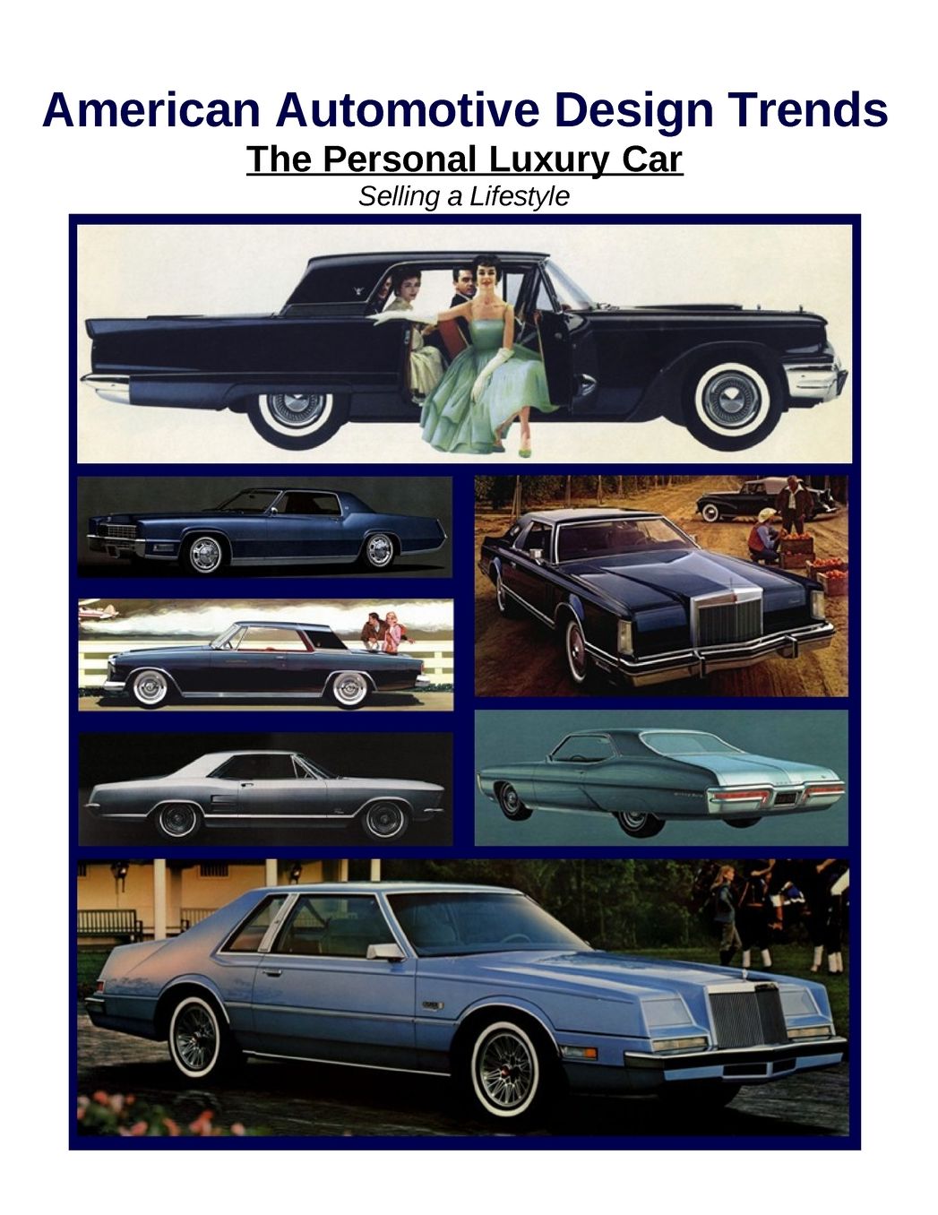 American Automotive Design Trends / the Personal Luxury Car