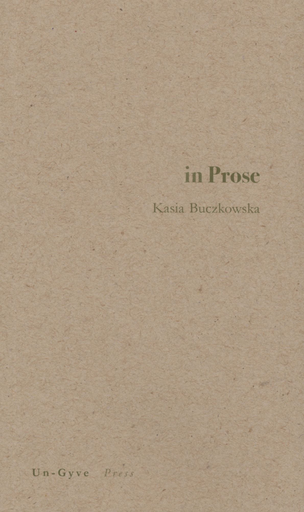 in Prose