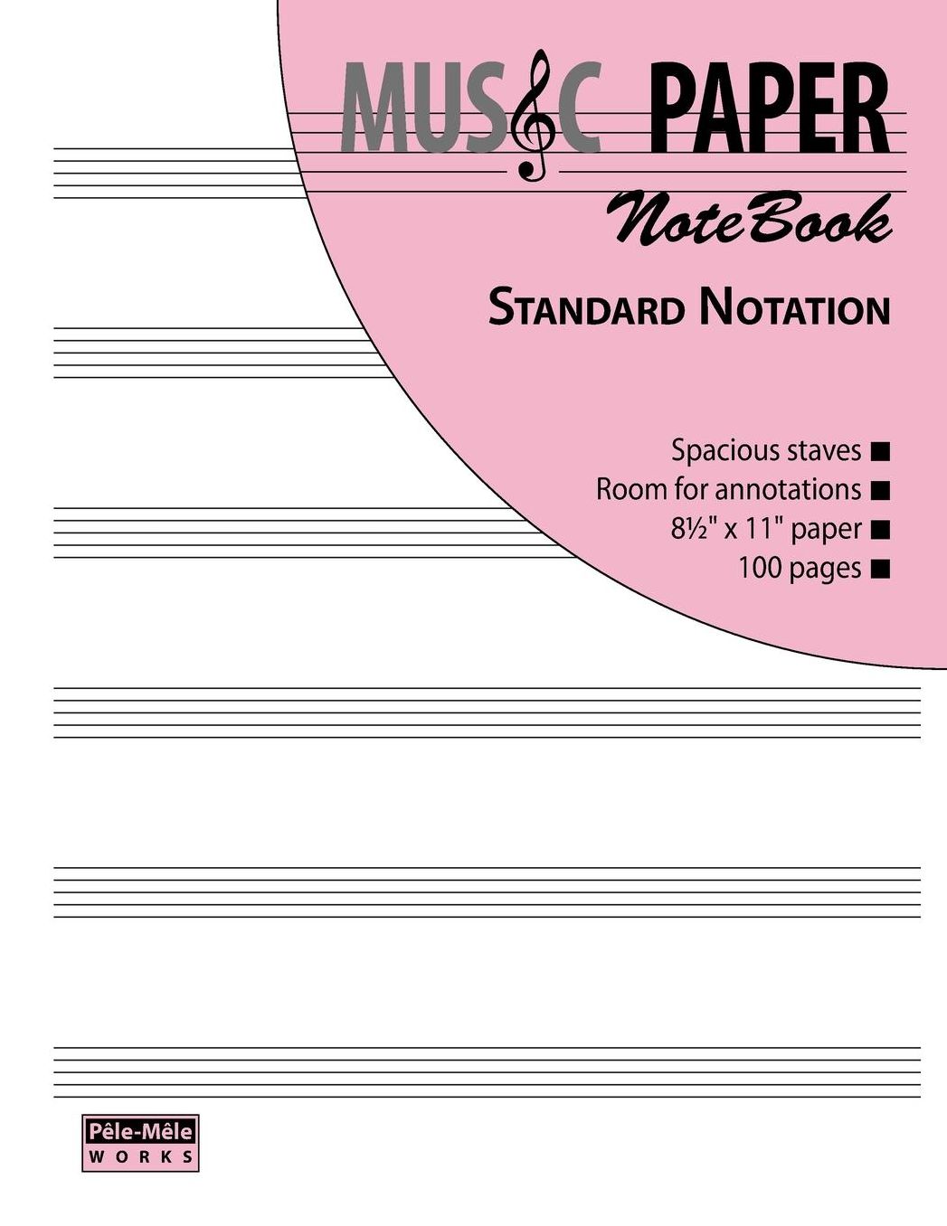 Music Paper Notebook - Standard Notation