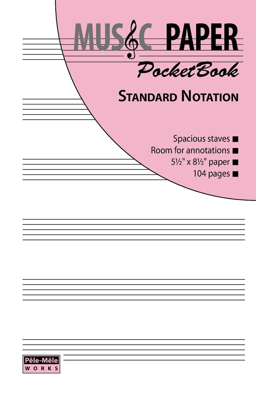 Music Paper Pocketbook - Standard Notation