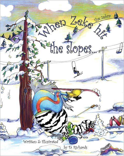 When Zeke the zebra hit the slopes...