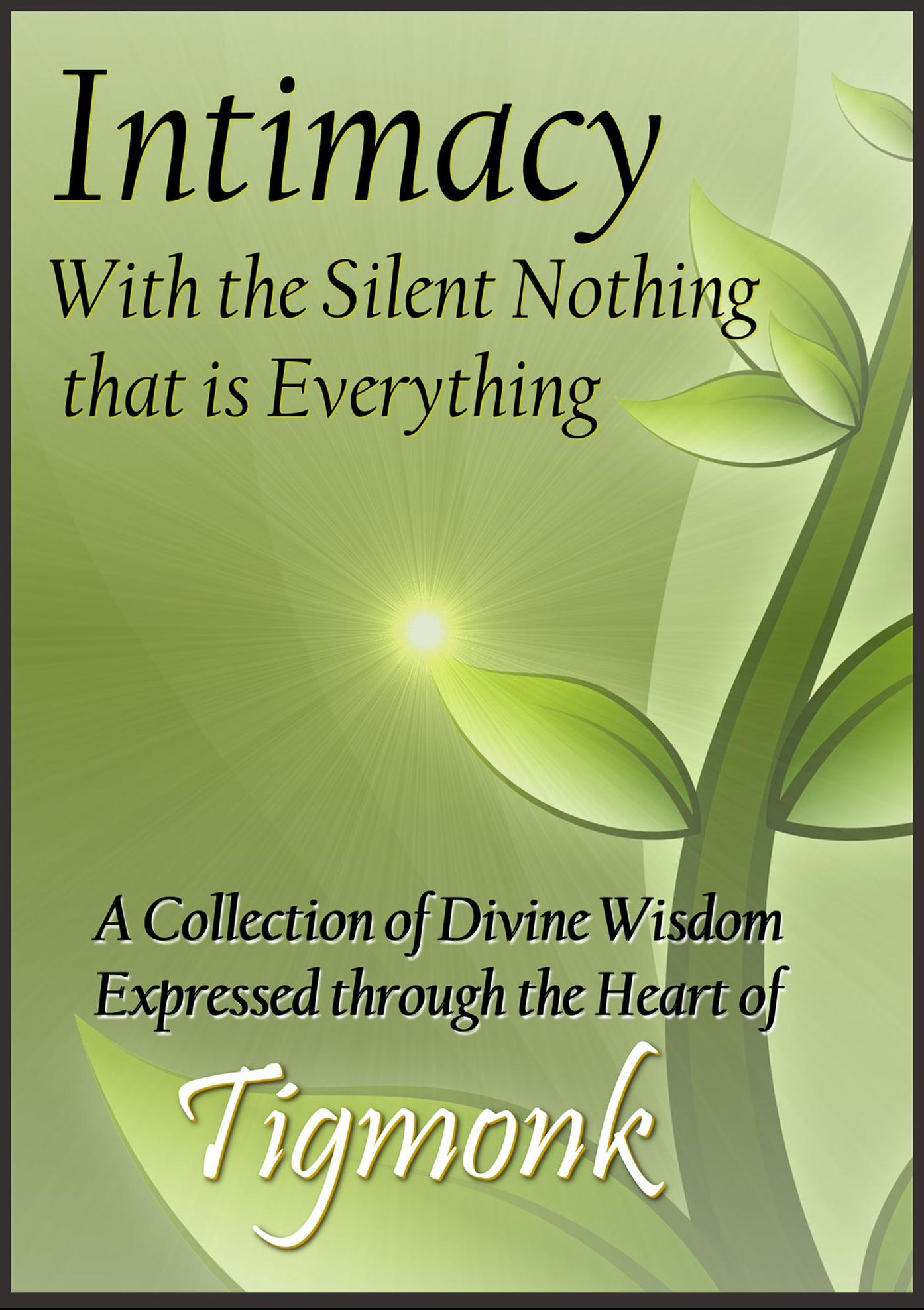 Intimacy with The Silent Nothing that is Everything: A Collection of Divine Wisdom Expressed Thru the Heart of Tigmonk
