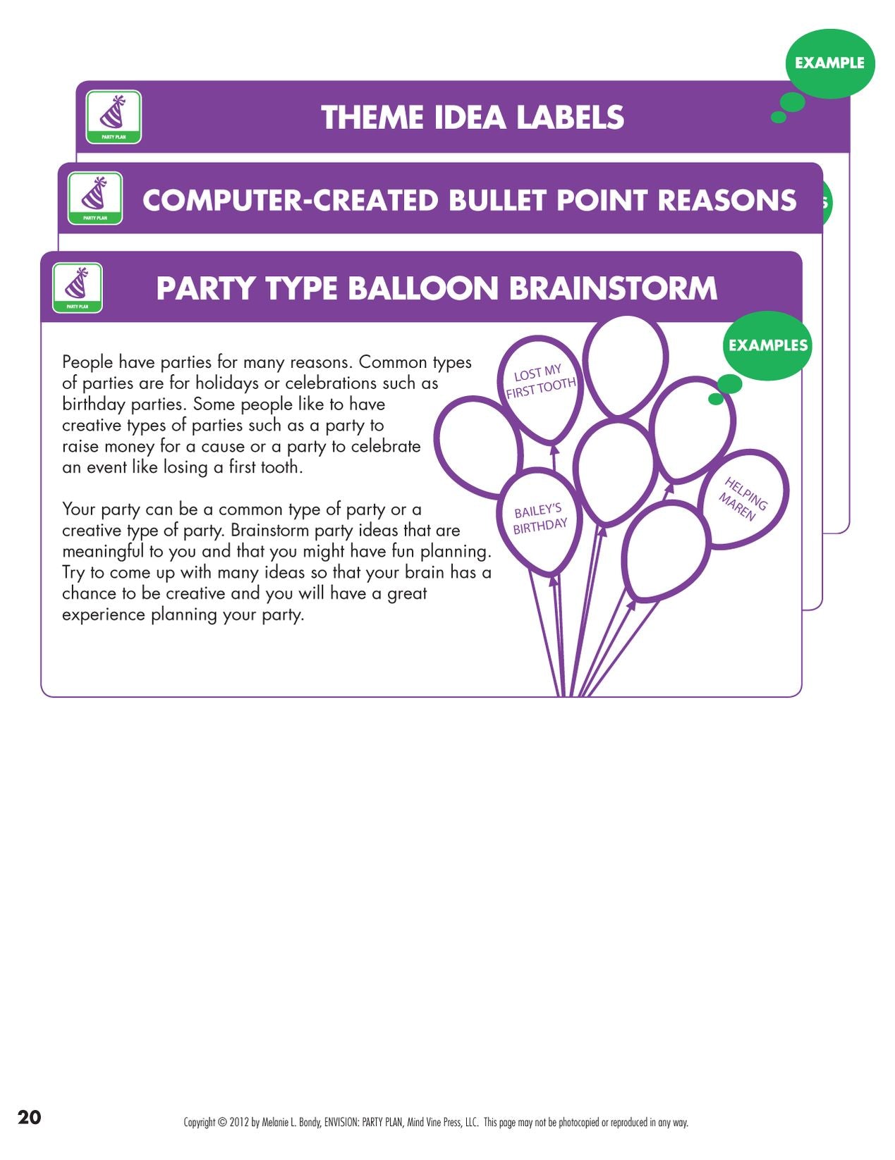 Envision Party Plan A Real World Independent Project Grade 2-3