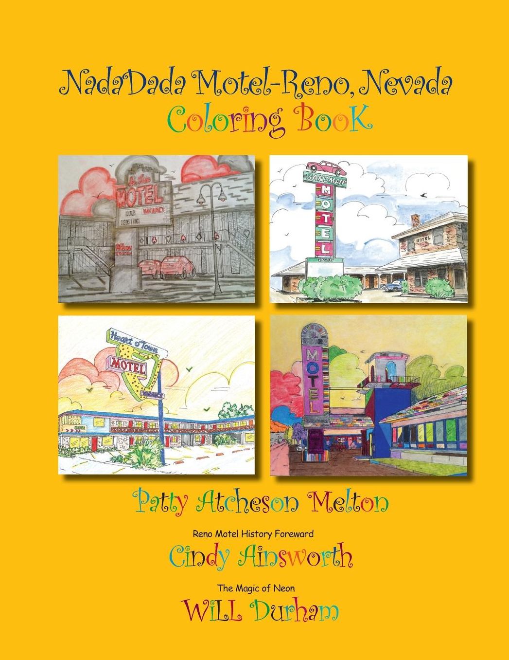 NadaDada Motel ~ Reno, Nevada Coloring Book