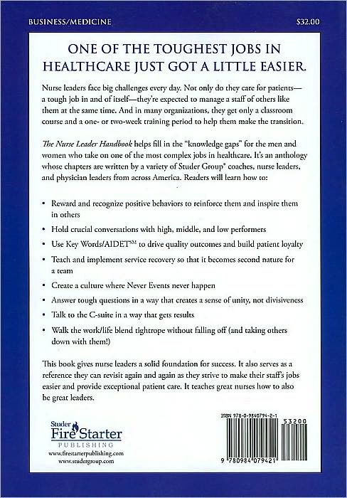 Nurse Leader Handbook: The Art and Science of Nurse Leadership