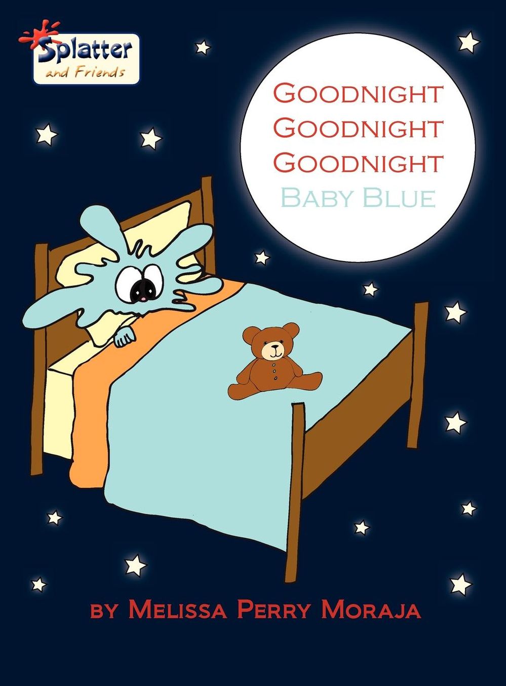 Goodnight Goodnight Goodnight Baby Blue-Splatter And Friends