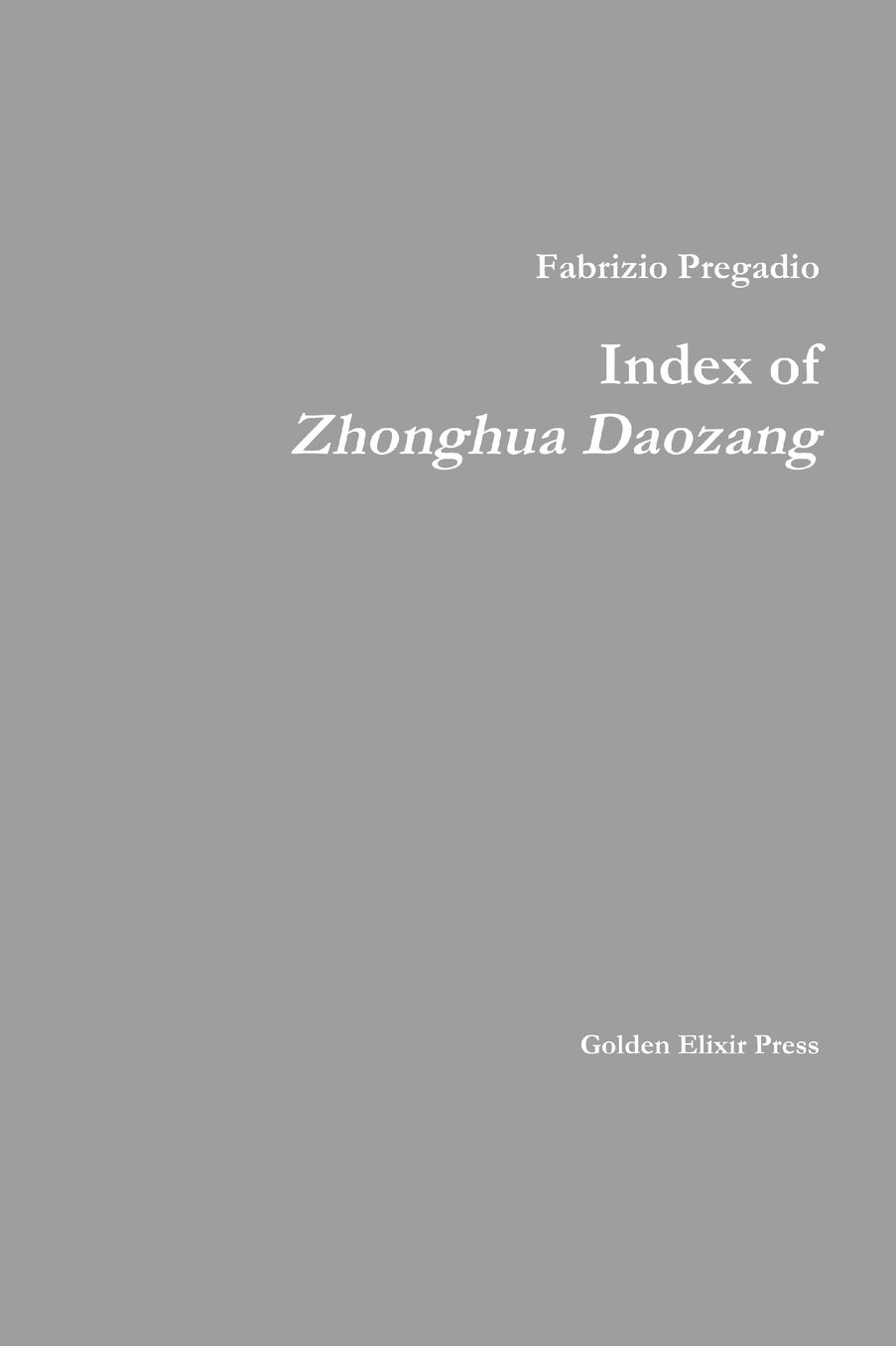 Index Of Zhonghua Daozang