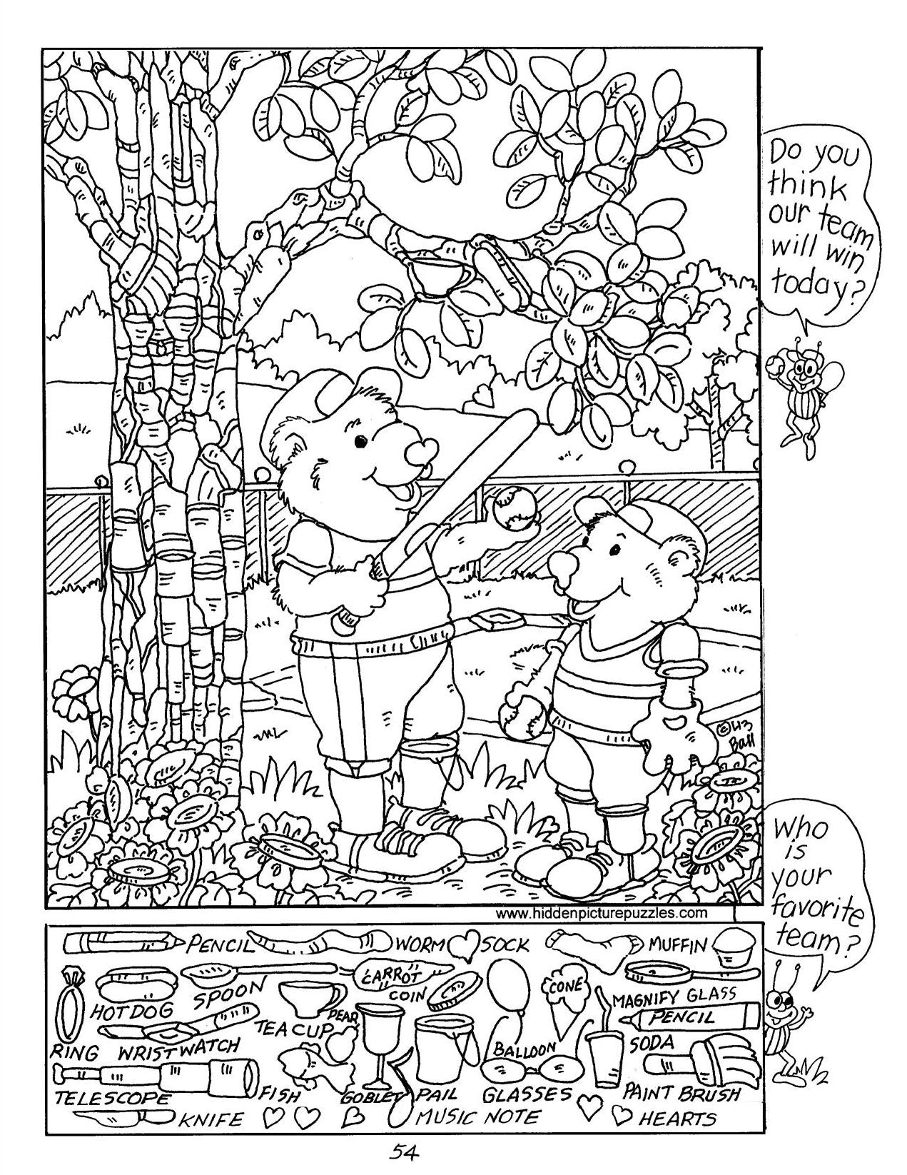 Outdoor Fun: Hidden Treasures Hidden Picture Puzzles
