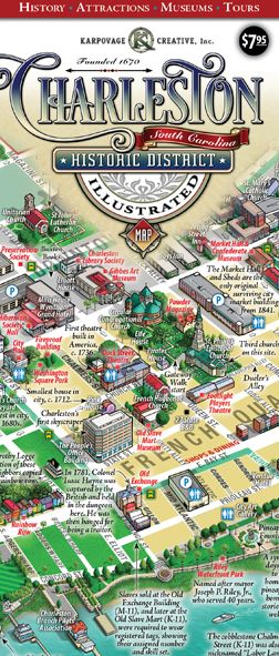 Charleston, South Carolina Illustrated Map