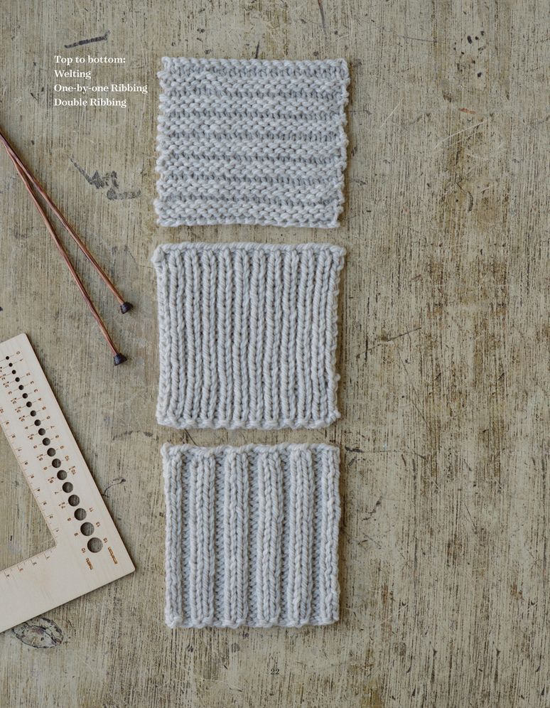 Knit: first stitch / first scarf