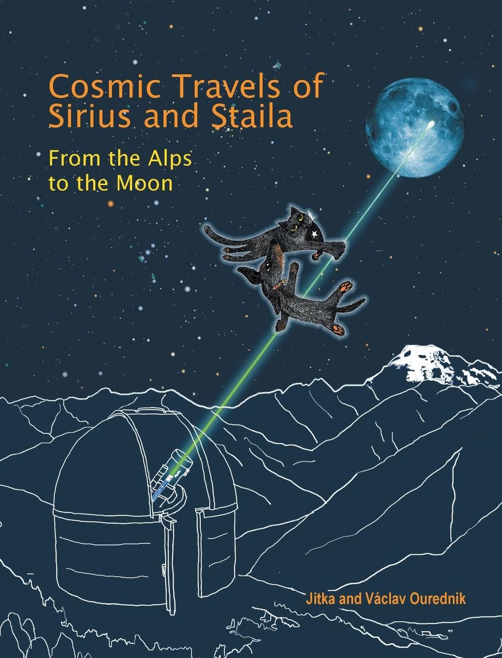 Cosmic Travels of Sirius and Staila: From the Alps to the Moon