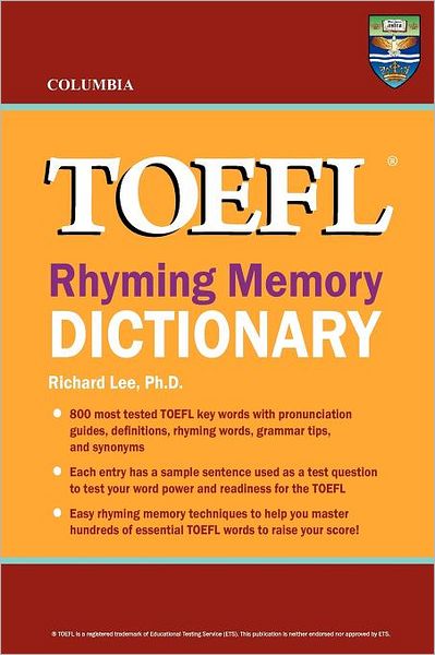 Columbia TOEFL Rhyming Memory Dictionary