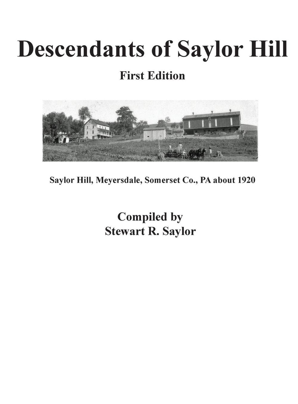 Descendants of Saylor Hill