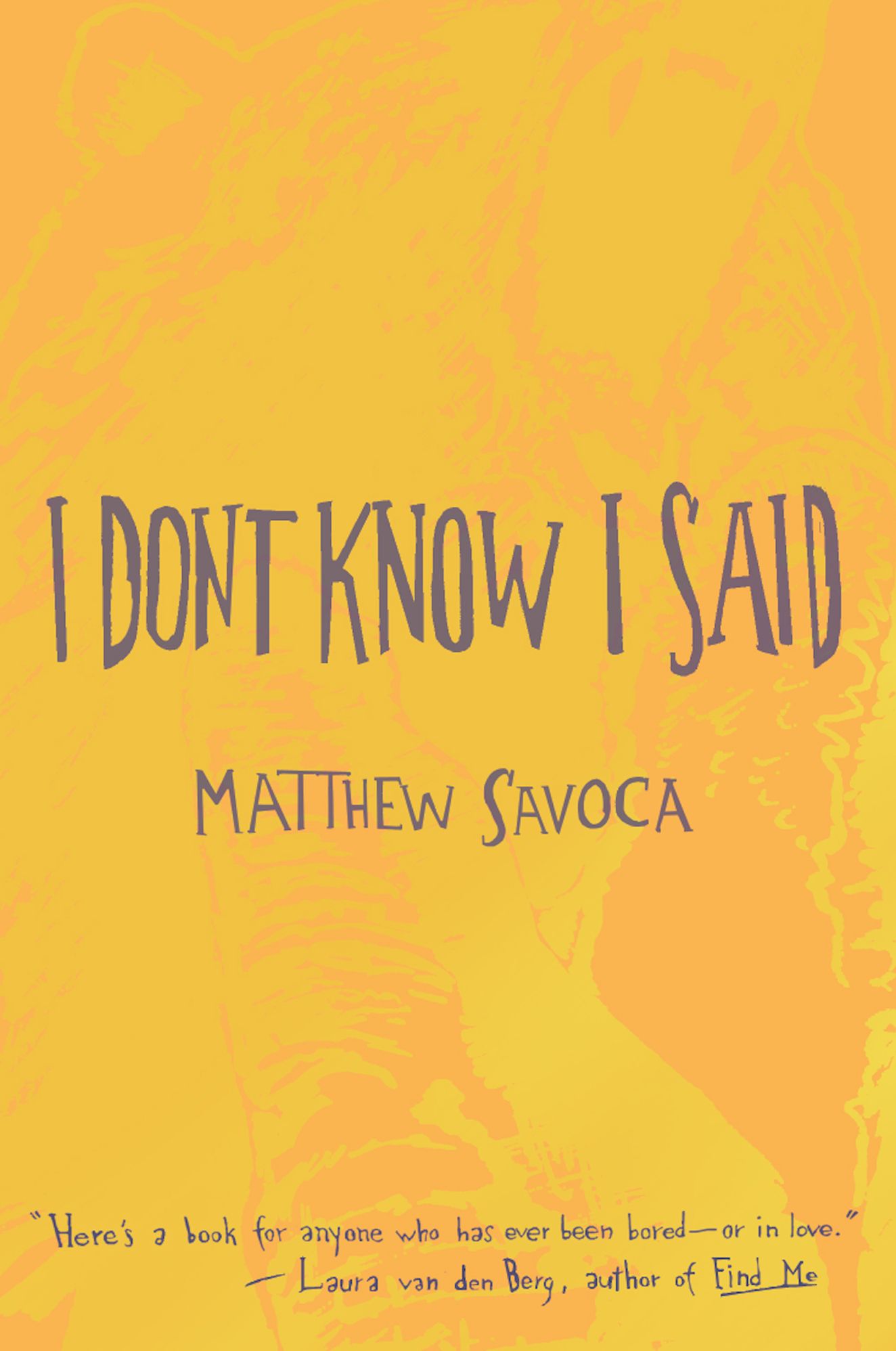 I Don't Know I Said