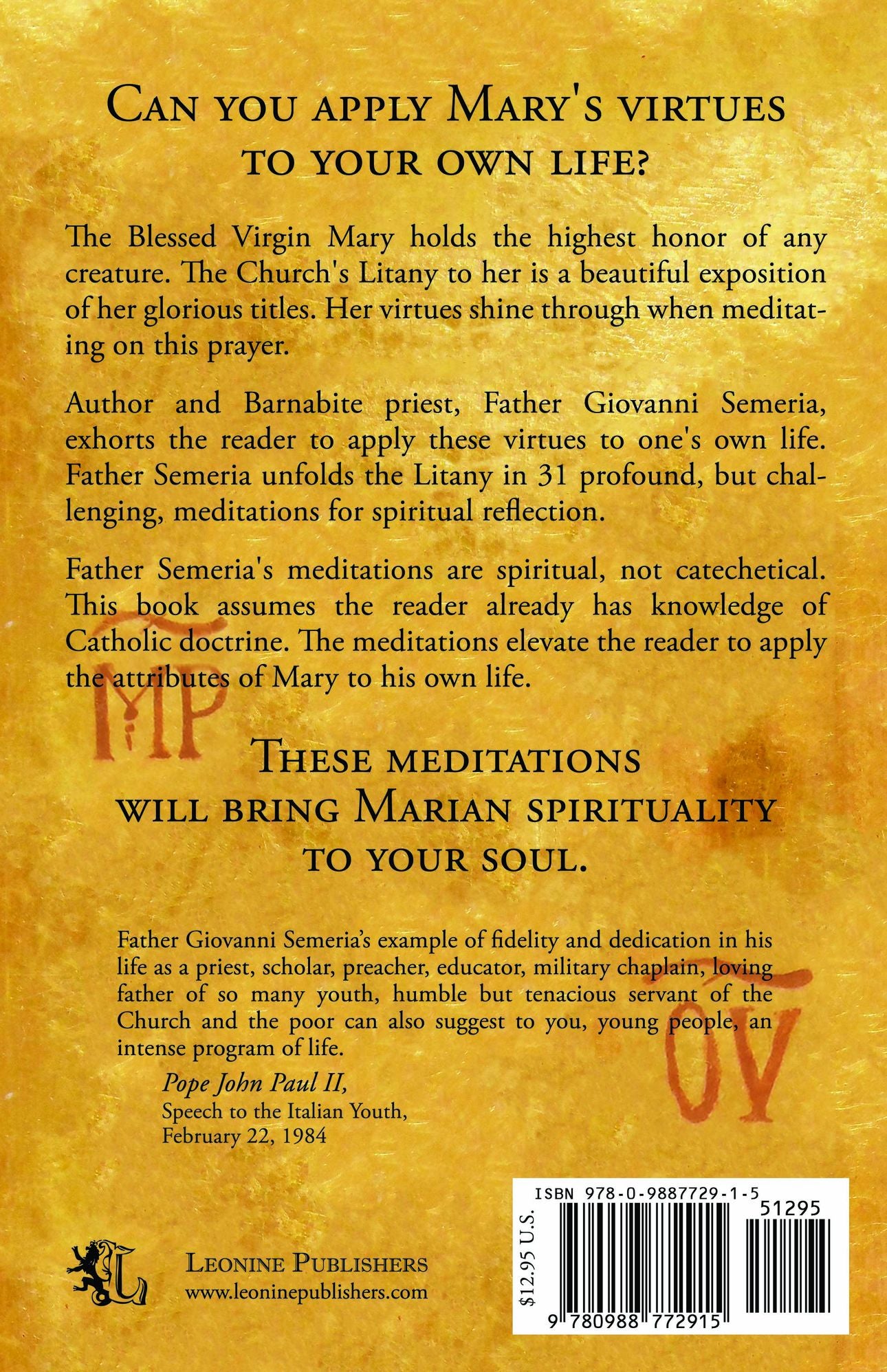 Mary, The Ideal Of Virtue: Thirty-one Meditations on the Litany of Our Lady