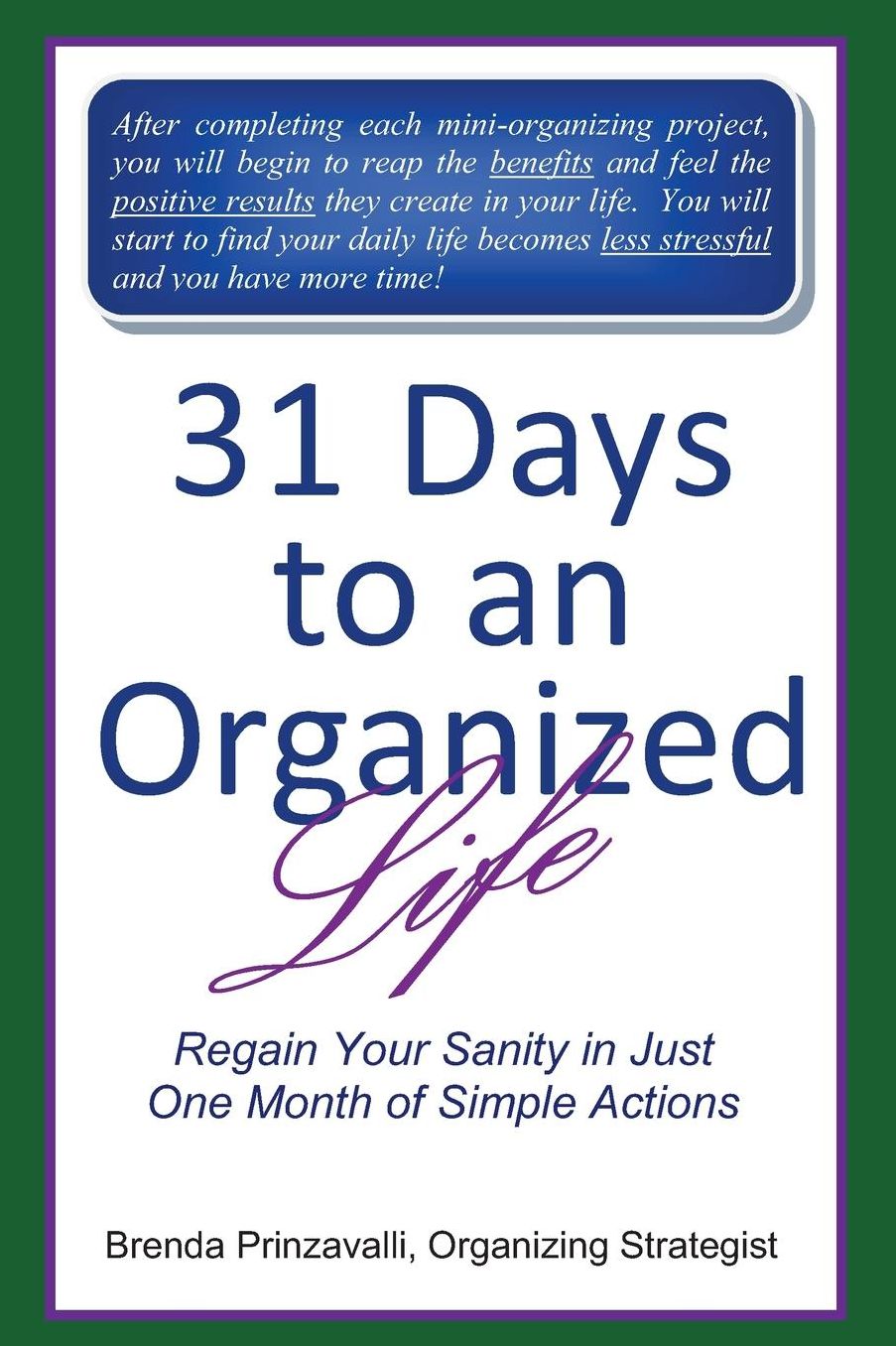 31 Days to an Organized Life