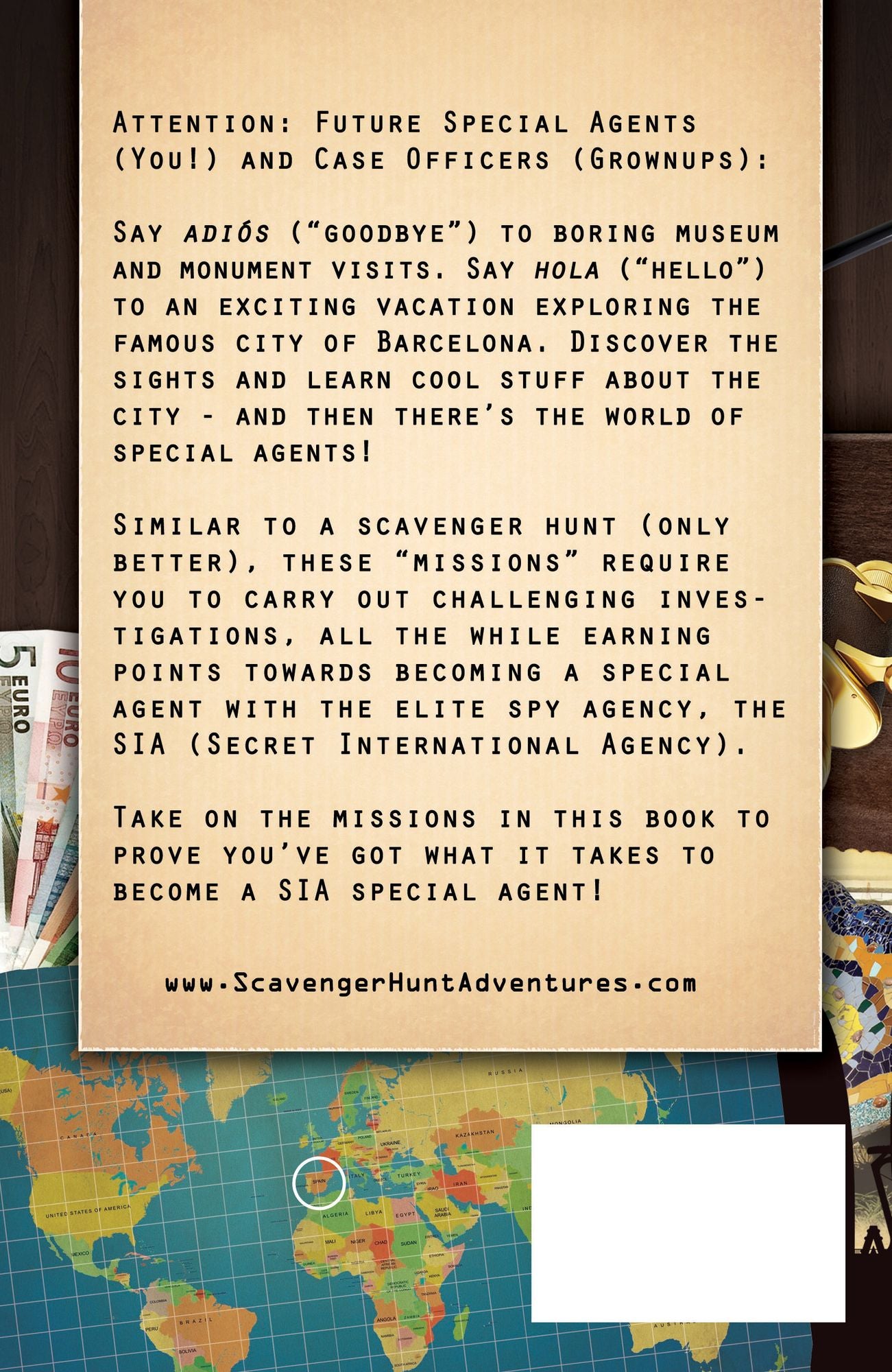 Mission Barcelona: A Scavenger Hunt Adventure: (Travel Book For Kids)