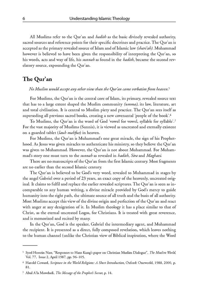 Understanding Islamic Theology