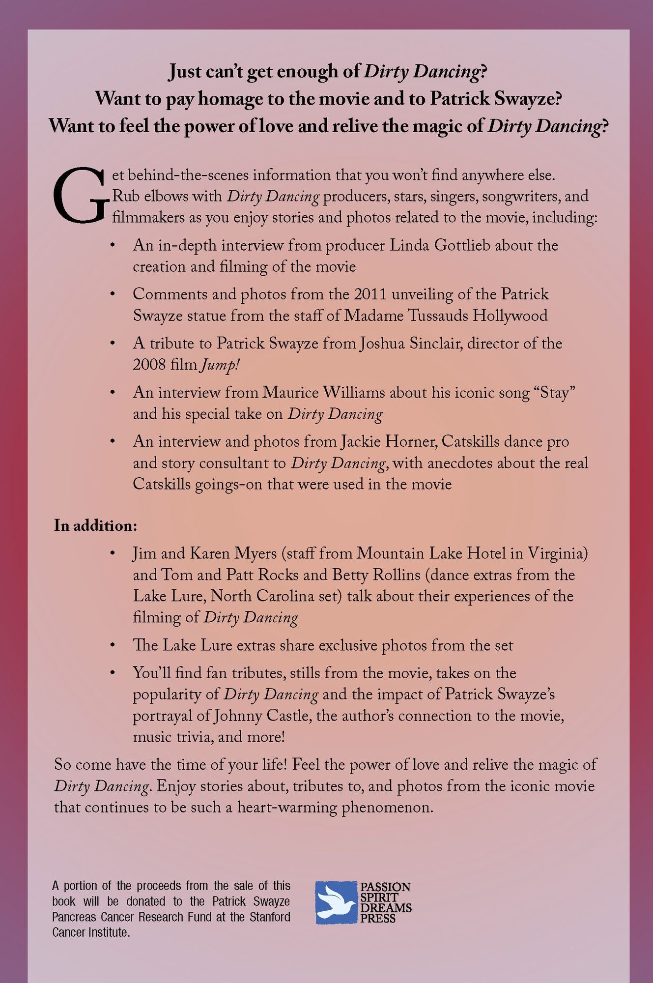 The Fans' Love Story Encore:How the Movie DIRTY DANCING Captured the Hearts of Millions!