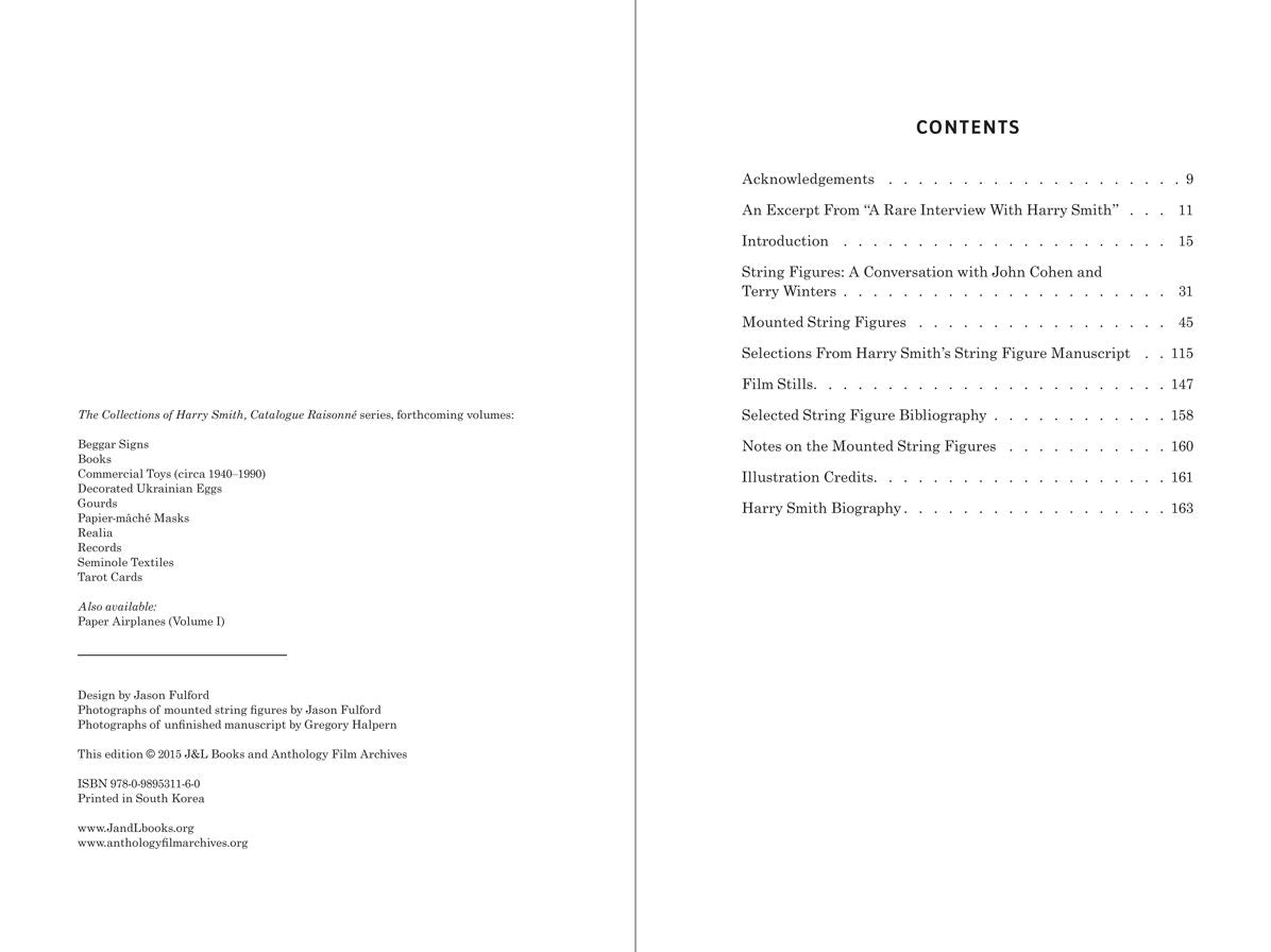 String Figures: The Collections of Harry Smith: Catalogue RaisonnÃ¯Â¿Â½, Volume II