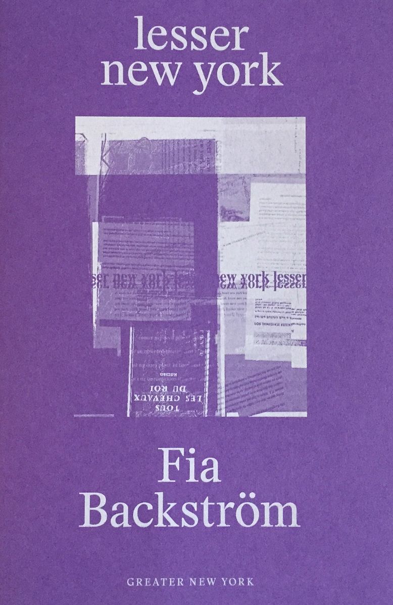 Fia BackstrÃ¯Â¿Â½m: Lesser New York