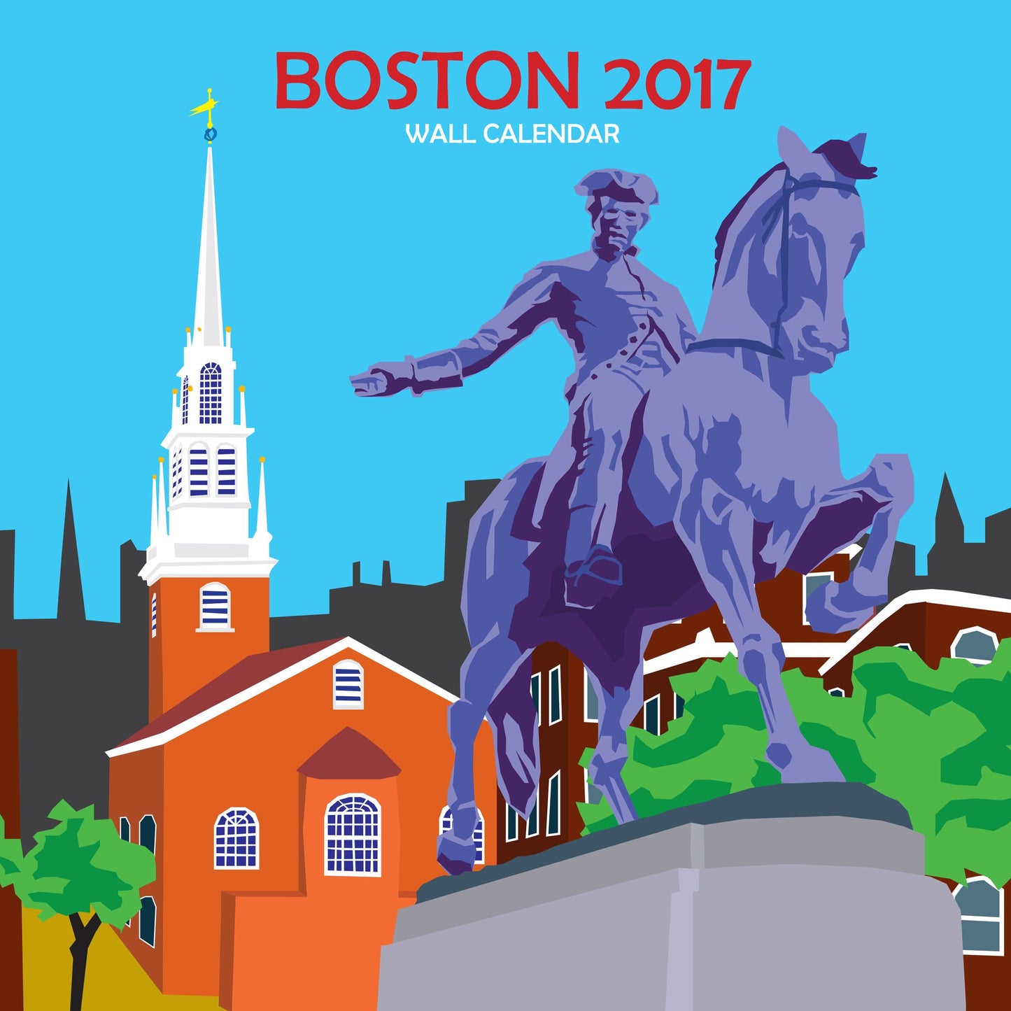 2017 Boston Wall Calendar
