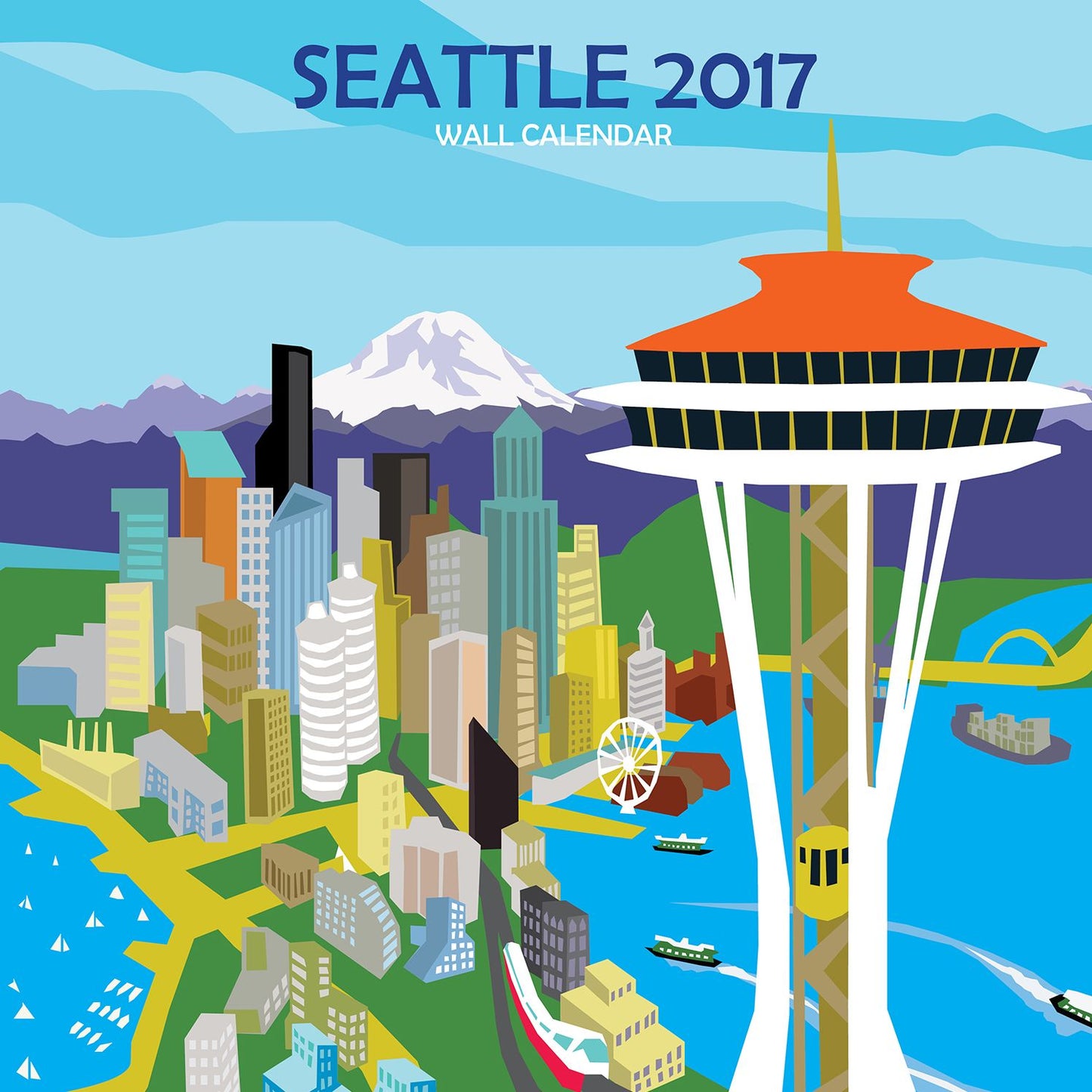 2017 Seattle Wall Calendar